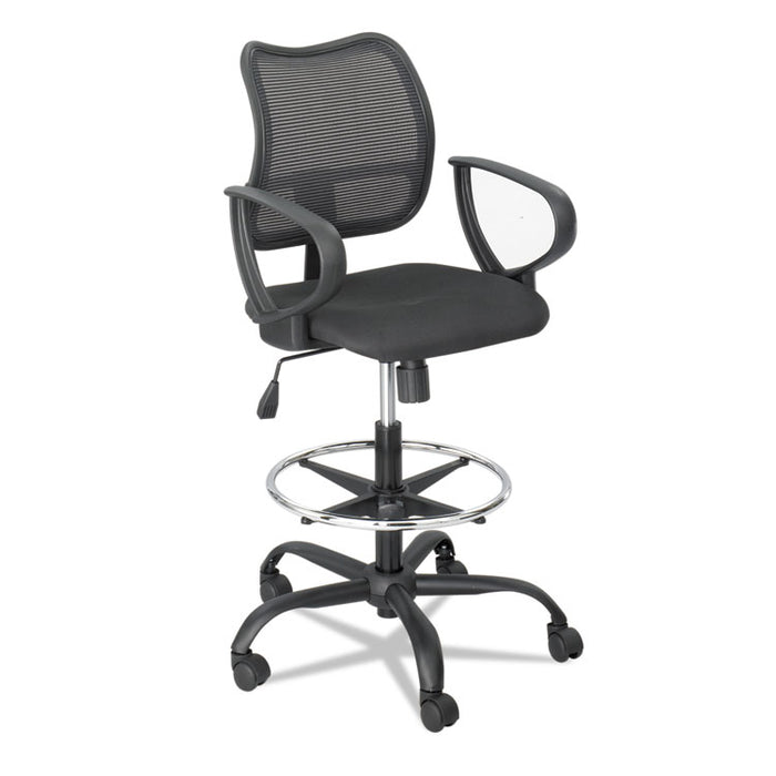 Vue Series Mesh Extended-Height Chair, 33" Seat Height, Supports up to 250 lbs., Black Seat/Black Back, Black Base