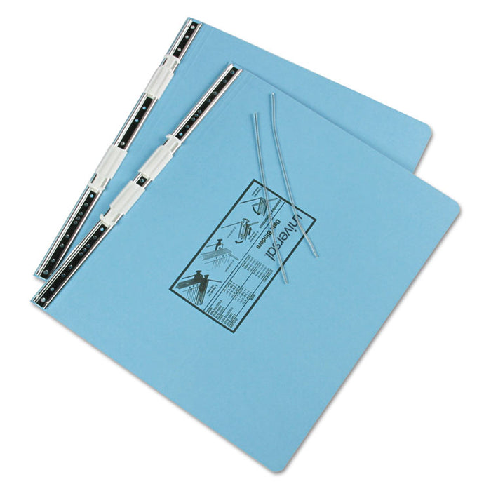 Pressboard Hanging Binder, 2 Posts, 6" Capacity, 14.88 x 11, Light Blue