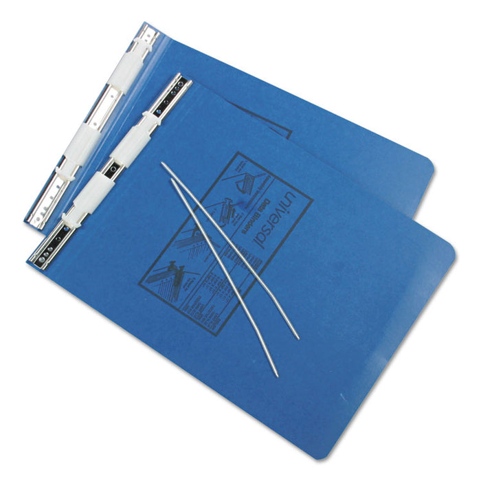 Pressboard Hanging Binder, 2 Posts, 6" Capacity, 9.5 x 11, Blue