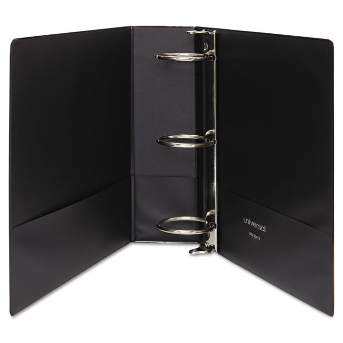 Economy Non-View Round Ring Binder, 3 Rings, 3" Capacity, 11 x 8.5, Burgundy