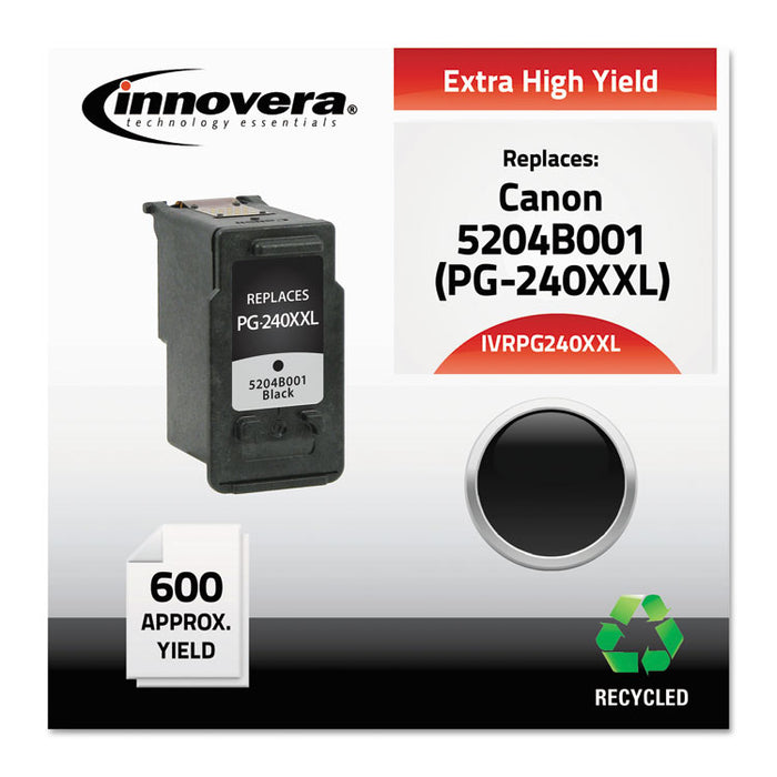 Remanufactured Black Extra High-Yield Ink, Replacement for PG-240XXL (5204B001), 600 Page-Yield