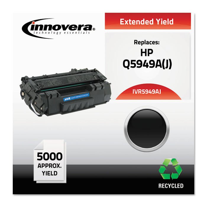 Remanufactured Black Extended-Yield Toner, Replacement for 49A (Q5949AJ), 5,000 Page-Yield