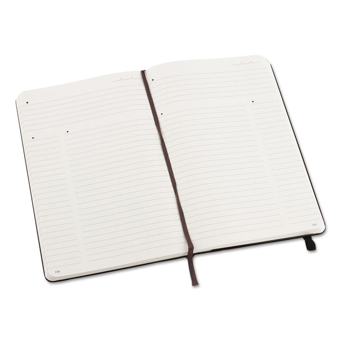 Professional Notebook, Narrow Rule, Black Cover, 8.25 x 5, 240 Sheets