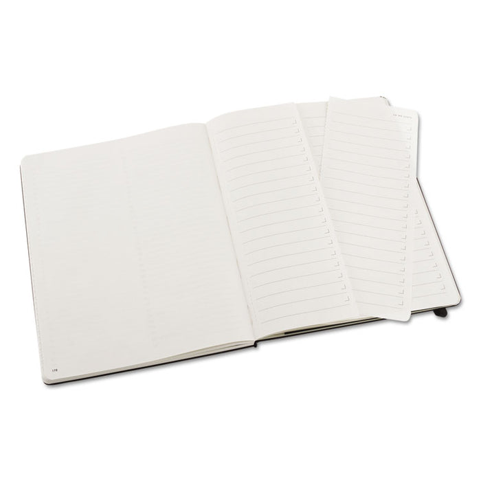 Professional Notebook, Narrow Rule, Black Cover, 8.25 x 5, 240 Sheets