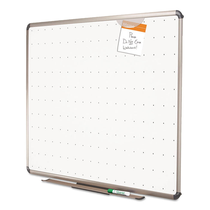 Prestige Total Erase Whiteboard, 24 x 18, White Surface, Euro Titanium Frame