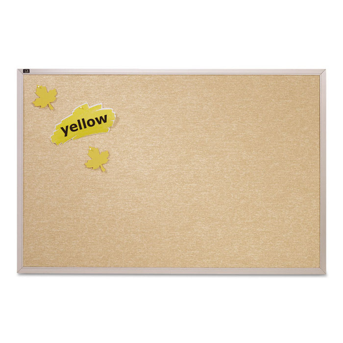 Vinyl Tack Bulletin Board, 96 x 48, White Surface, Silver Aluminum Frame