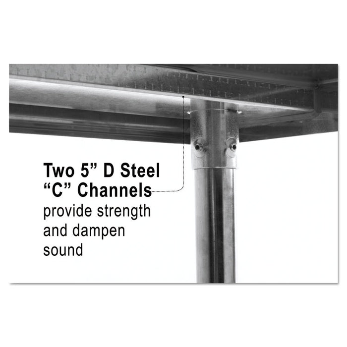 NSF Approved Stainless Steel Foodservice Prep Table, 48 x 30 x 35h, Silver