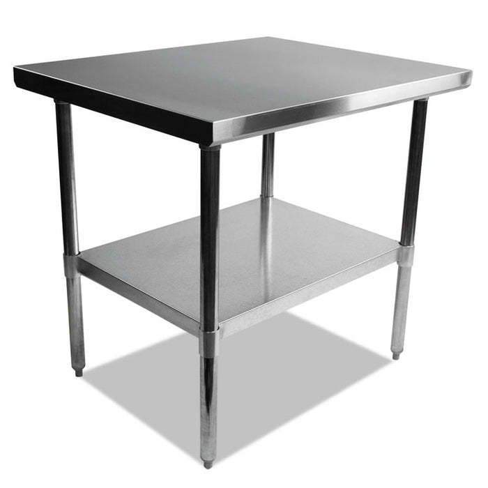 NSF Approved Stainless Steel Foodservice Prep Table, 36 x 30 x 35, Silver