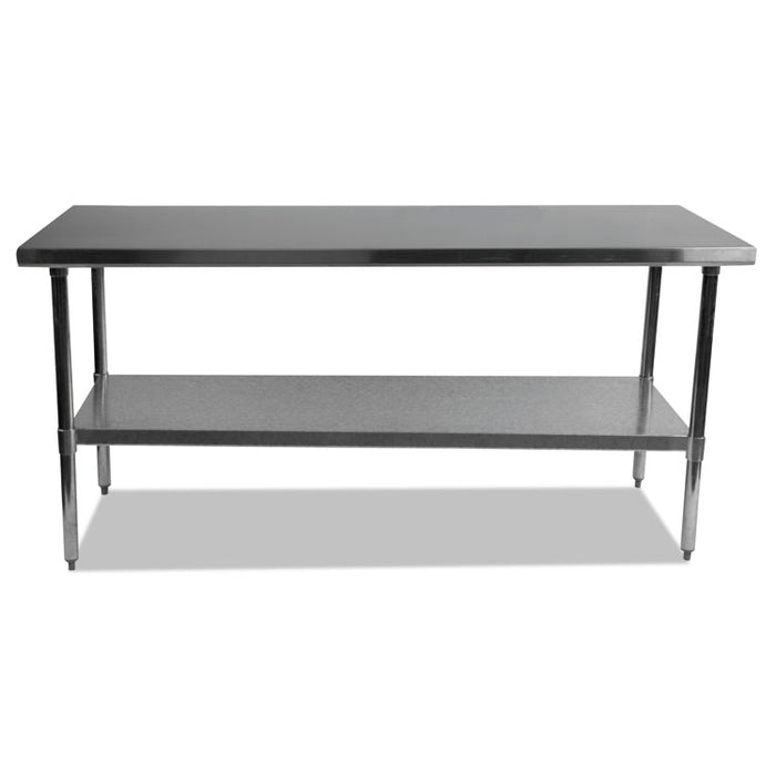 NSF Approved Stainless Steel Foodservice Prep Table, 72 x 30 x 35, Silver