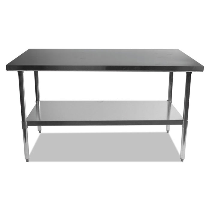 NSF Approved Stainless Steel Foodservice Prep Table, 60 x 30 x 35, Silver