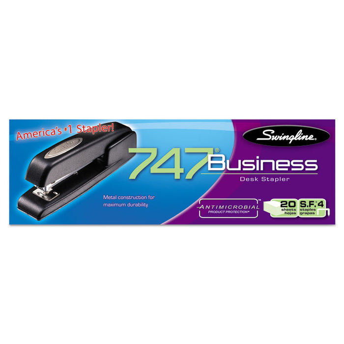 747 Business Full Strip Desk Stapler, 25-Sheet Capacity, Black