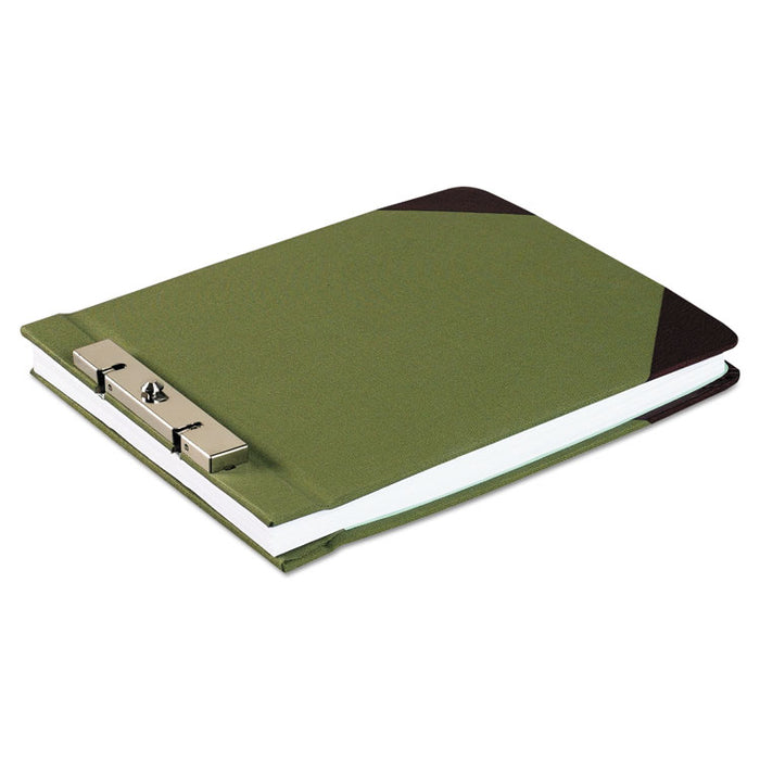 Canvas Sectional Storage Post Binder, 2 Posts, 3" Capacity, 8.5 x 11, Green