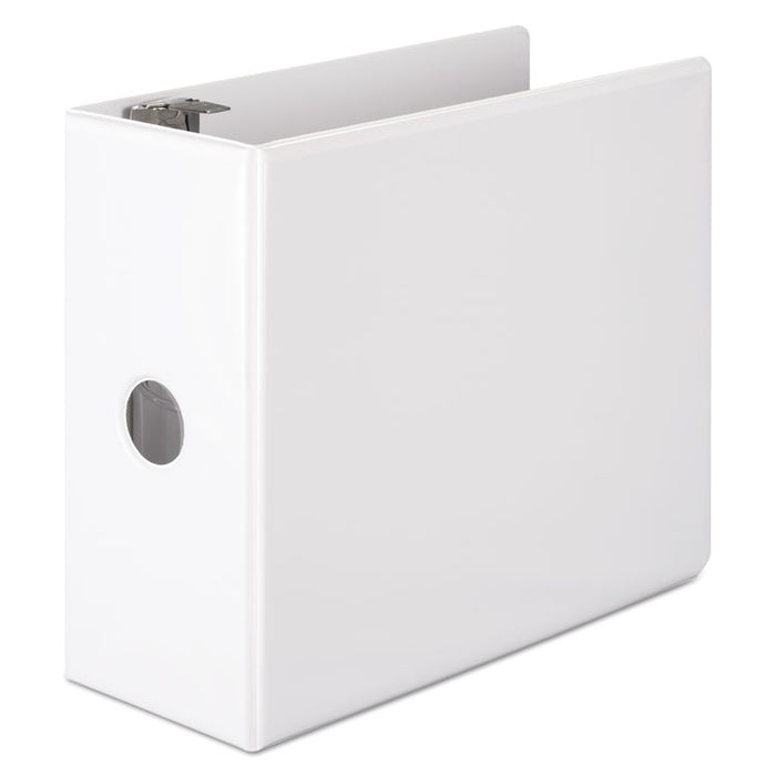 Basic D-Ring View Binder, 3 Rings, 5" Capacity, 11 x 8.5, White