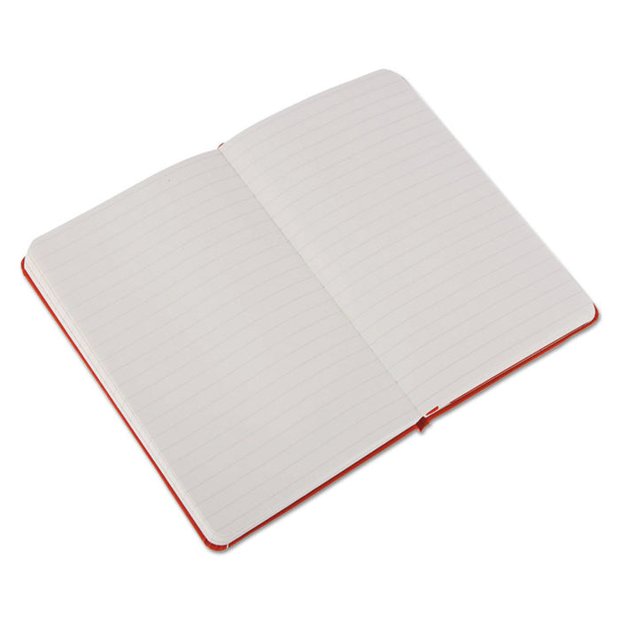 Hard Cover Notebook, Narrow Rule, Red Cover, 5.5 x 3.5, 192 Sheets