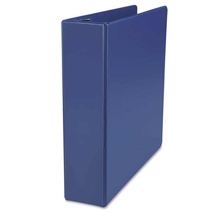 Deluxe Non-View D-Ring Binder with Label Holder, 3 Rings, 2" Capacity, 11 x 8.5, Royal Blue