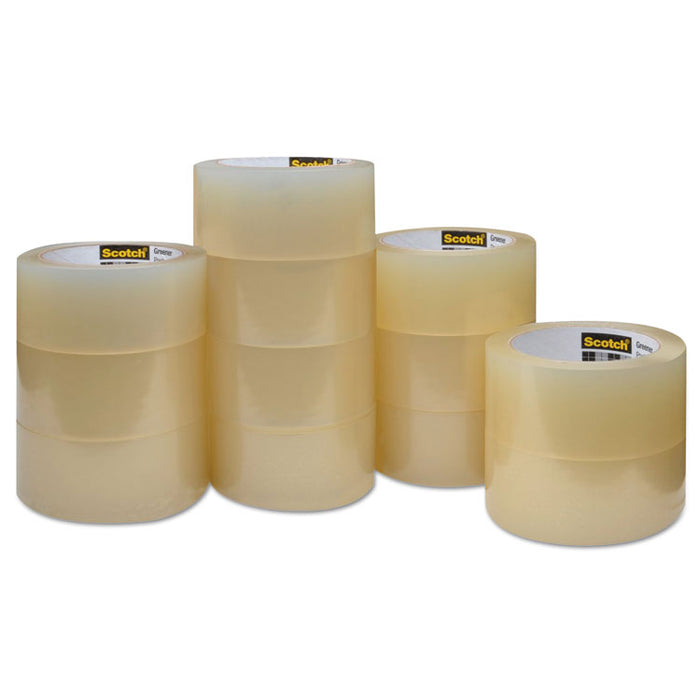 Greener Commercial Grade Packaging Tape, 3" Core, 1.88" x 54.6 yds, Clear, 12/Pack