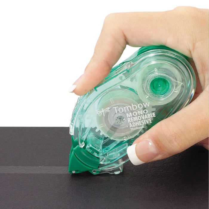 MONO Removable Adhesive Refill, 0.33" x 39.33 ft, Dries Light Green