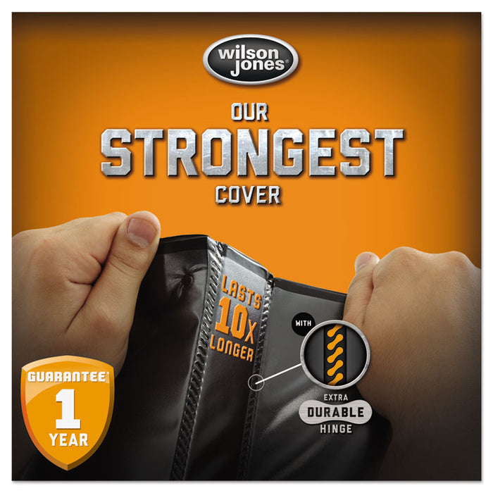 Heavy-Duty Round Ring View Binder with Extra-Durable Hinge, 3 Rings, 1" Capacity, 11 x 8.5, Chartreuse