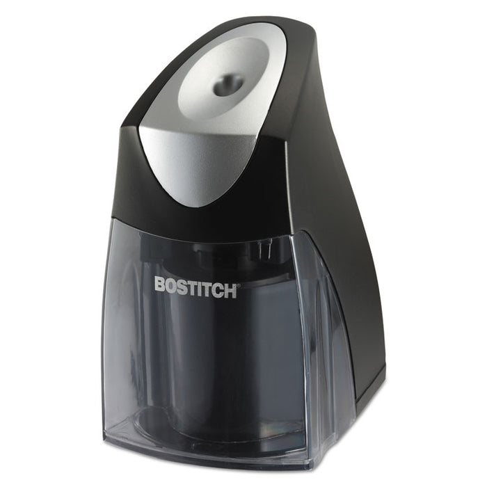 QuietSharp Executive Vertical Electric Pencil Sharpener, AC-Powered, 5.88 x 3.69 x 6.4, Black