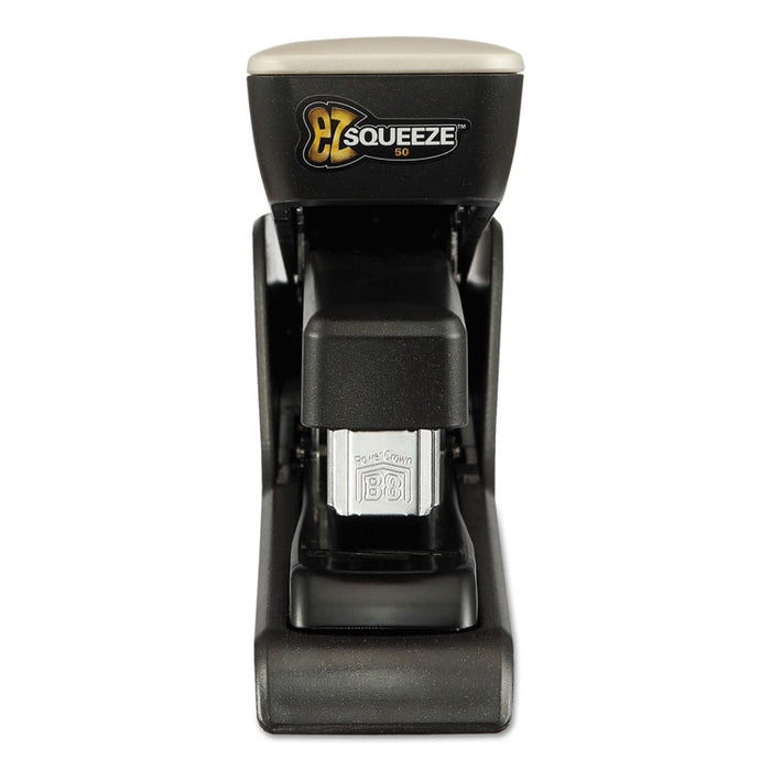 EZ Squeeze 50 Stapler, 50-Sheet Capacity, Black