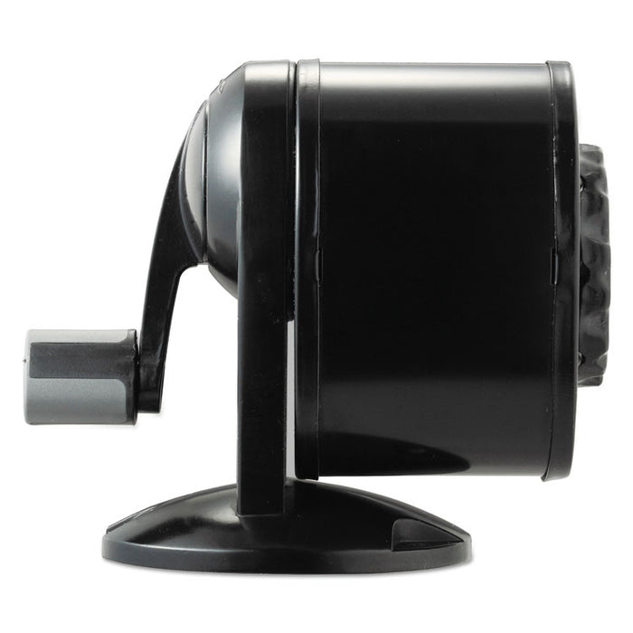 Antimicrobial Manual Pencil Sharpener, Manual, 5.44" x 2.69" x 4.33", Black