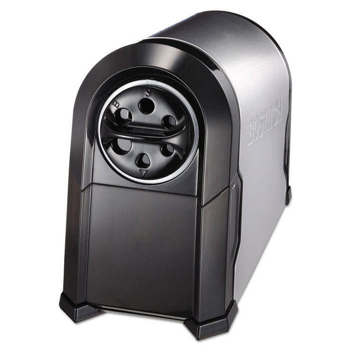 Super Pro Glow Commercial Electric Pencil Sharpener, AC-Powered, 6.13 x 10.63 x 9, Black/Silver