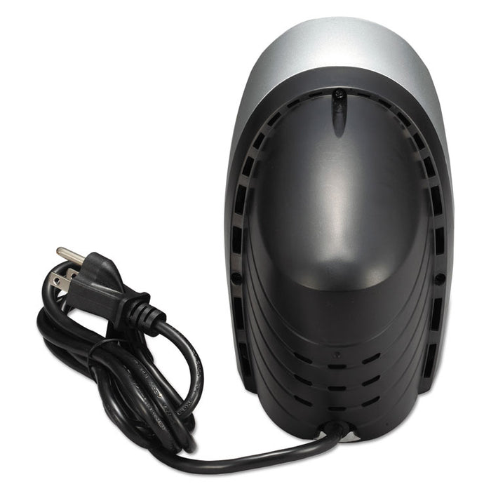 Super Pro 6 Commercial Electric Pencil Sharpener, AC-Powered, 6.13 x 10.69 x 9, Gray/Black