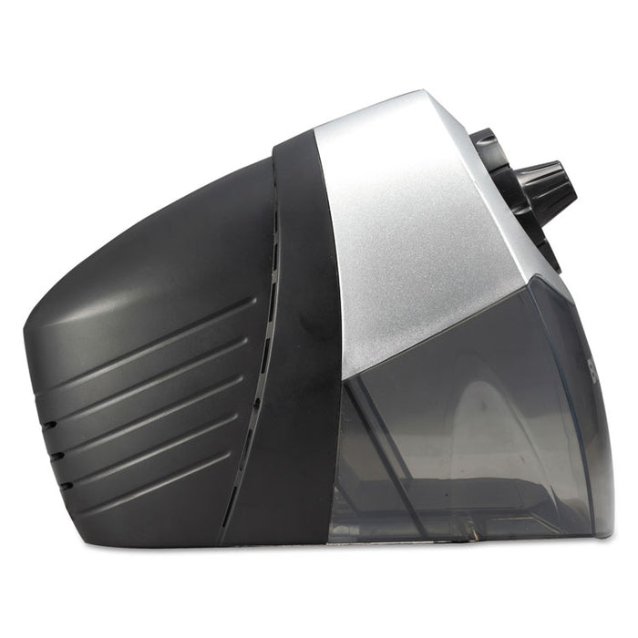 Super Pro 6 Commercial Electric Pencil Sharpener, AC-Powered, 6.13 x 10.69 x 9, Gray/Black