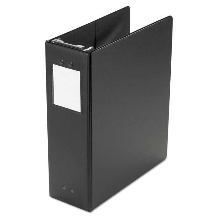 Large Capacity Hanging Post Binder, 3 Posts, 3" Capacity, 11 x 8.5, Black