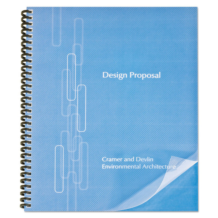 ProClick Pre-Punched Presentation Covers, Clear Lined, 11 x 8.5, Punched, 25/Pack