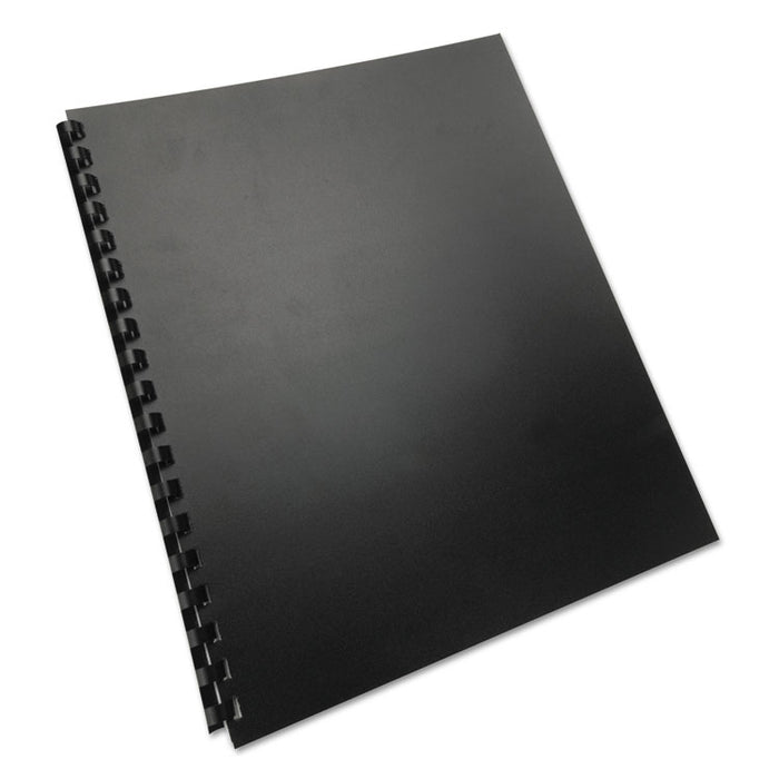 100% Recycled Poly Binding Cover, Black, 11 x 8.5, Unpunched, 25/Pack