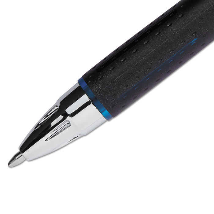 Jetstream Retractable Ballpoint Pen, 1 mm, Blue-Black Ink, Black Barrel