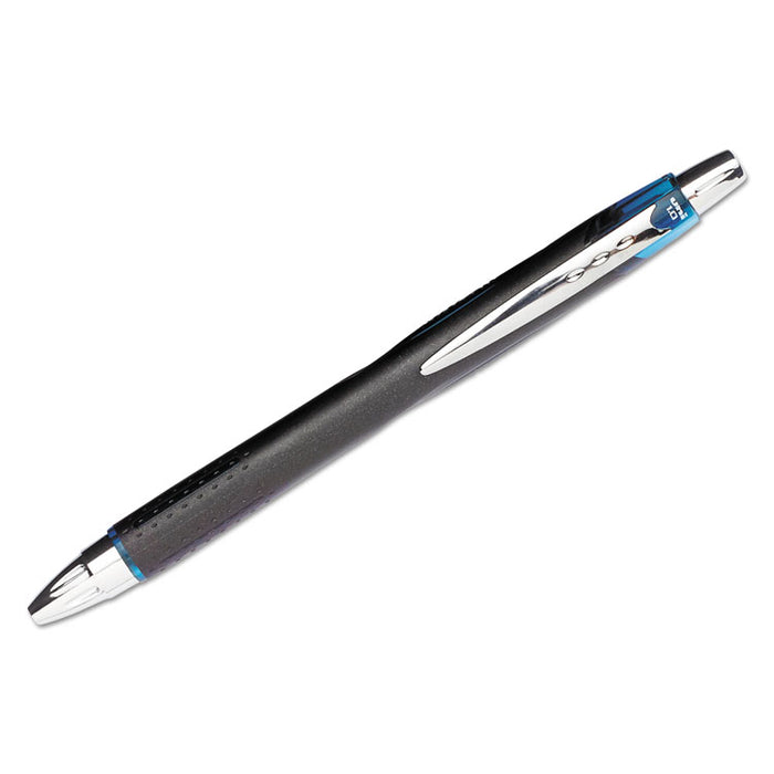 Jetstream Retractable Ballpoint Pen, 1 mm, Blue-Black Ink, Black Barrel