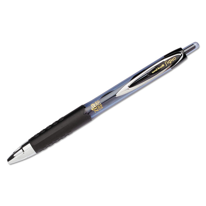 207 Signo Gel Ultra Micro Retractable Gel Pen, 0.38mm, Black Ink, Smoke Barrel