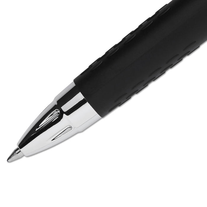 207 Signo Gel Ultra Micro Gel Pen, Retractable, Extra-Fine 0.38 mm, Blue Ink, Smoke Barrel