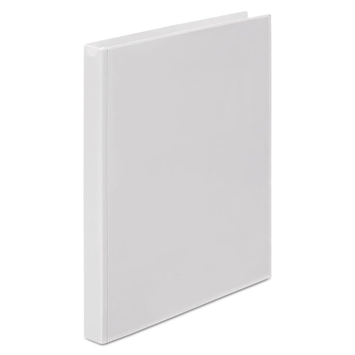 Flexible Poly Round Ring View Binder, 3 Rings, 0.63" Capacity, 11 x 8.5, White