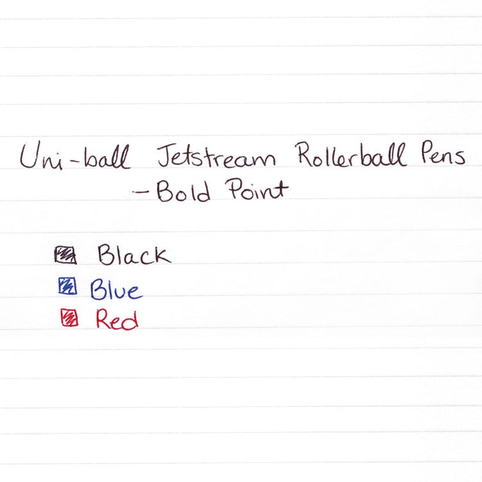 Jetstream Retractable Ballpoint Pen, Bold 1 mm, Red Ink, Black Barrel