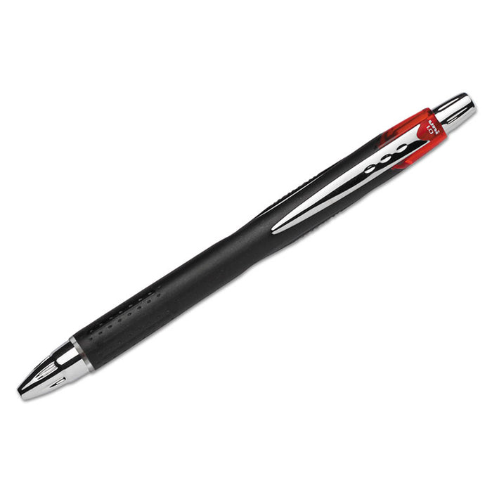 Jetstream Retractable Ballpoint Pen, Bold 1 mm, Red Ink, Black Barrel