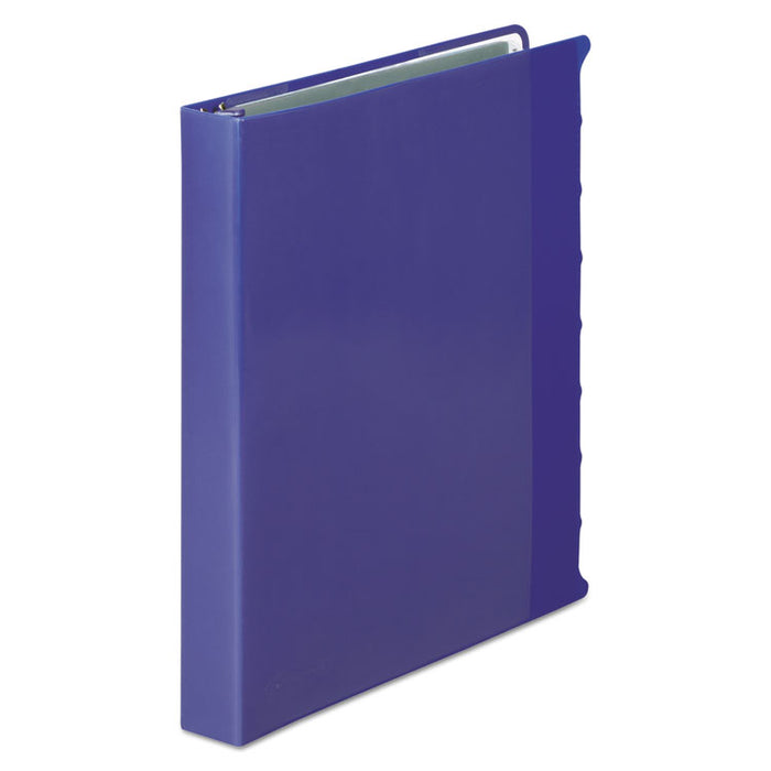 View-Tab Presentation Round Ring View Binder With Tabs, 3 Rings, 1" Capacity, 11 x 8.5, Blue