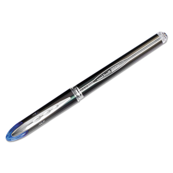 VISION ELITE Roller Ball Pen, Stick, Extra-Fine 0.5 mm, Blue Ink, Blue Barrel