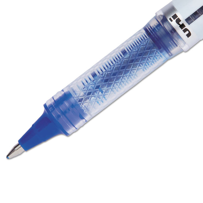 VISION ELITE Stick Roller Ball Pen, Bold 0.8mm, Blue Ink, White/Blue Barrel