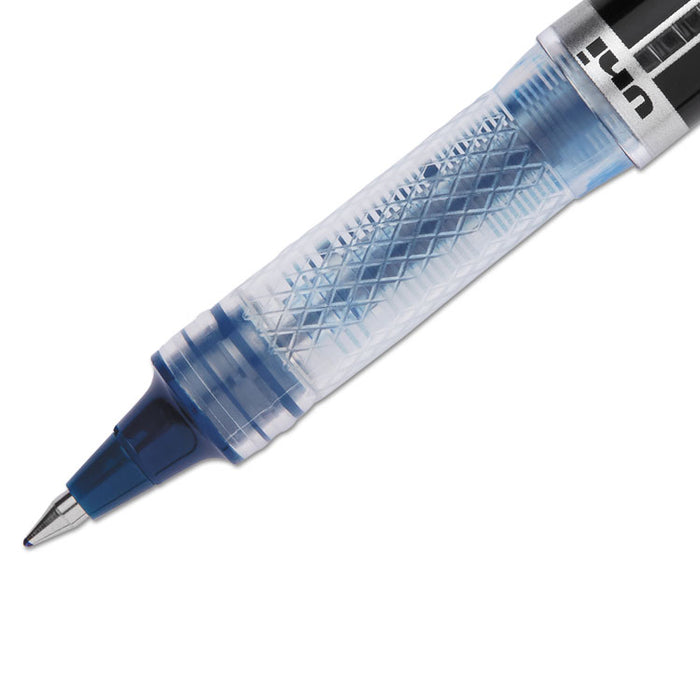 VISION ELITE Roller Ball Pen, Stick, Extra-Fine 0.5 mm, Blue-Black Ink, Black/Blue Barrel
