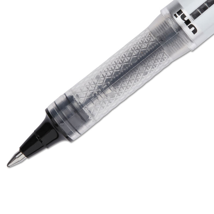 VISION ELITE Stick Roller Ball Pen, Bold 0.8mm, Black Ink, White/Black Barrel