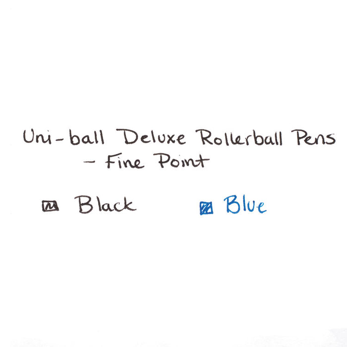 Deluxe Stick Roller Ball Pen, Fine 0.7mm, Blue Ink, Champagne Barrel, Dozen
