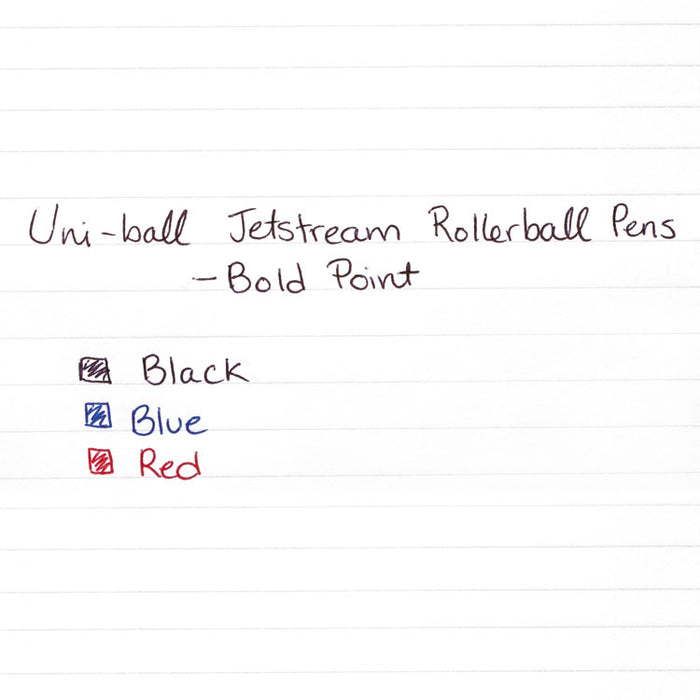 Jetstream Stick Ballpoint Pen, Bold 1mm, Black Ink, Black Barrel