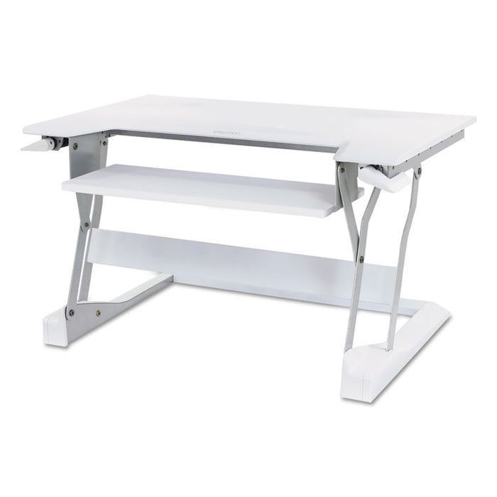 WorkFit-T Desktop Sit-Stand Workstation, 35w x 22d x 20h, White