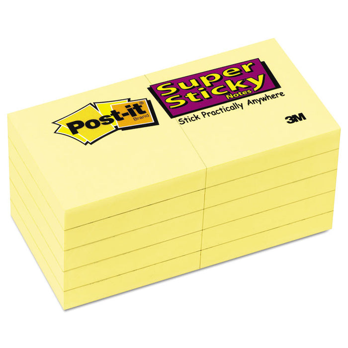 Pads in Canary Yellow, 1.88" x 1.88", 90 Sheets/Pad, 10 Pads/Pack