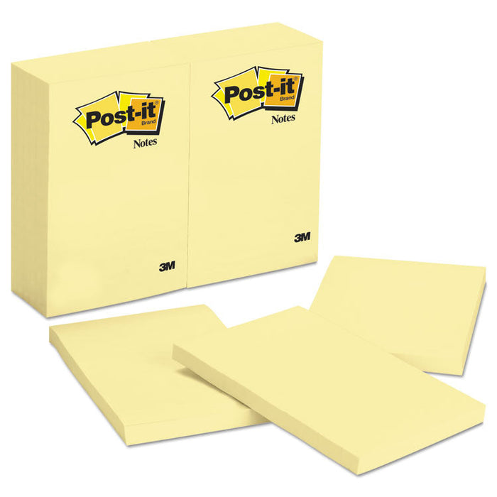 Original Pads in Canary Yellow, 4 x 6, 100-Sheet, 12/Pack