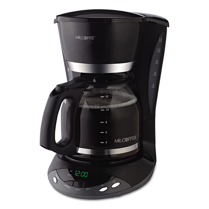 12-Cup Programmable Coffeemaker, Black