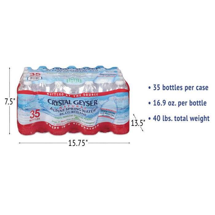 Alpine Spring Water, 16.9 oz Bottle, 35/Case, 54 Cases/Pallet